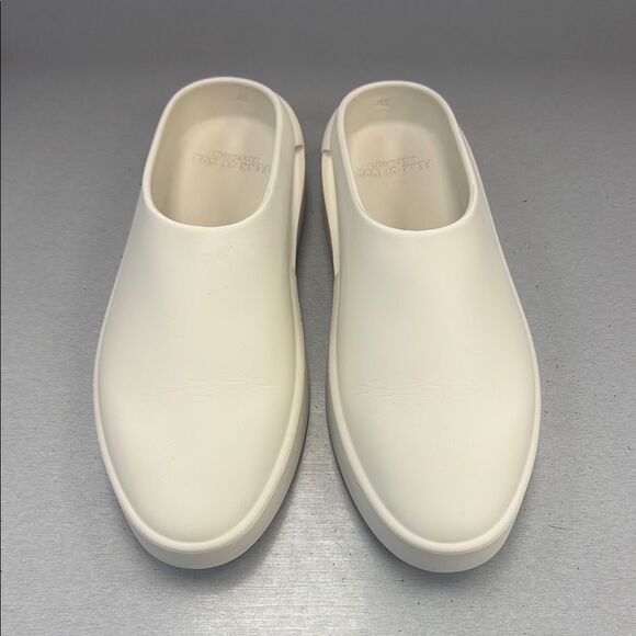 Cream Slip-On Clogs - Picture 1 of 6